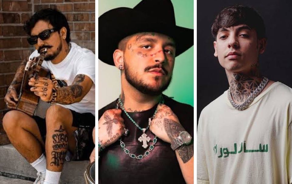 10 cantantes más tatuados del regional mexicano