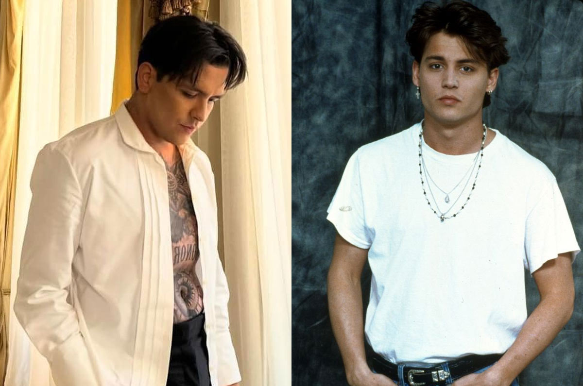 Christian Nodal estrena look y lo comparan con Johnny Deep