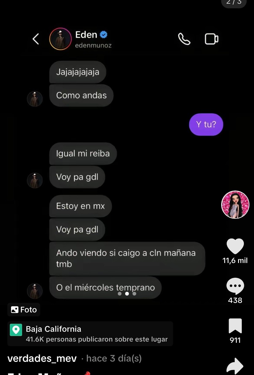 eden munoz sorprende por infidelidad