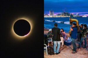Mazatlán lleno para el eclipse, tras lío con música de banda