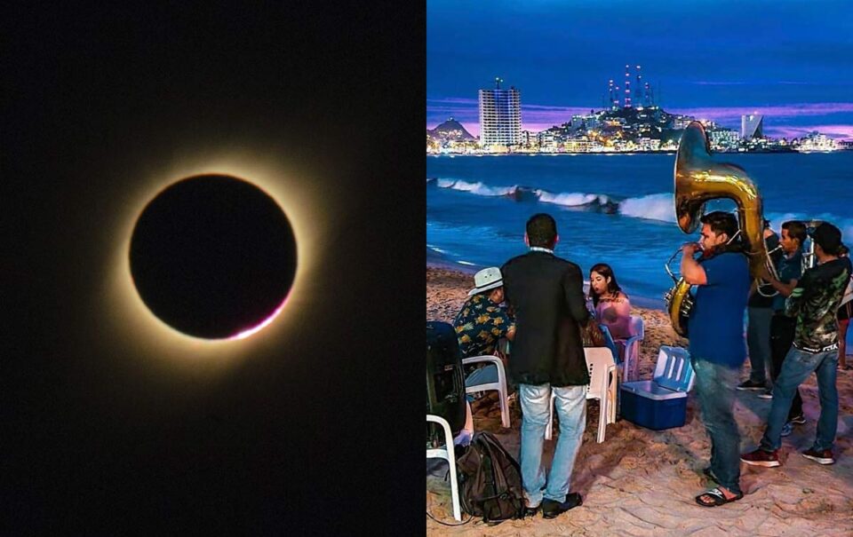 Mazatlán lleno para el eclipse, tras lío con música de banda