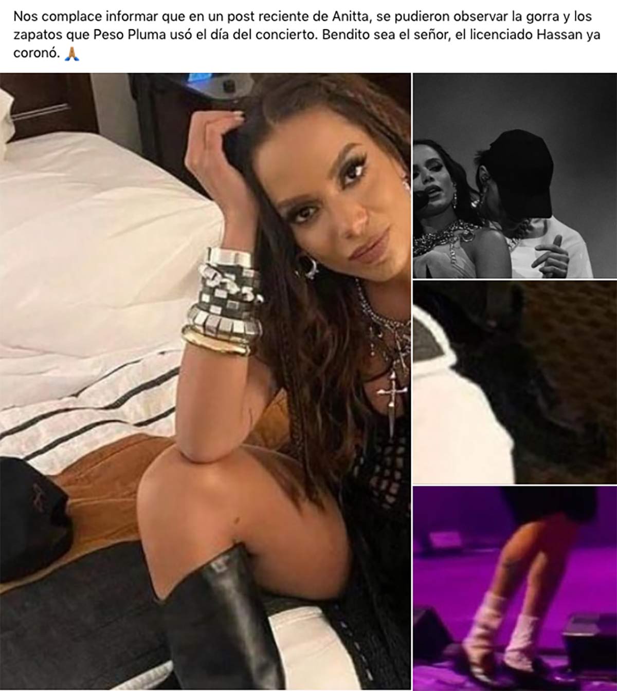 Anitta desató los rumores de que compartieron habitación por una fotografía. Foto: FB 