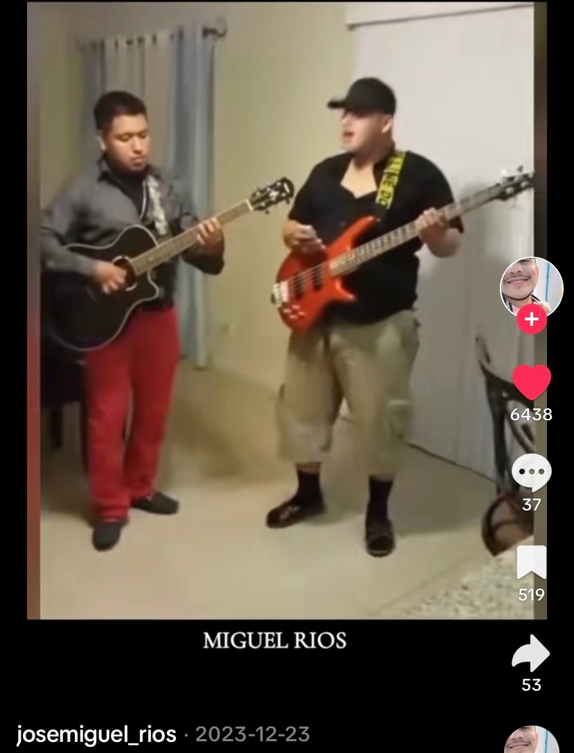 Inicios de agrupación Fuerza Regida. Foto: TikTok josemiguel_rios