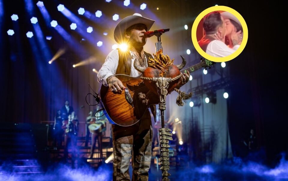 Christian Nodal besó a Ángela Aguilar y triunfa en el Auditorio