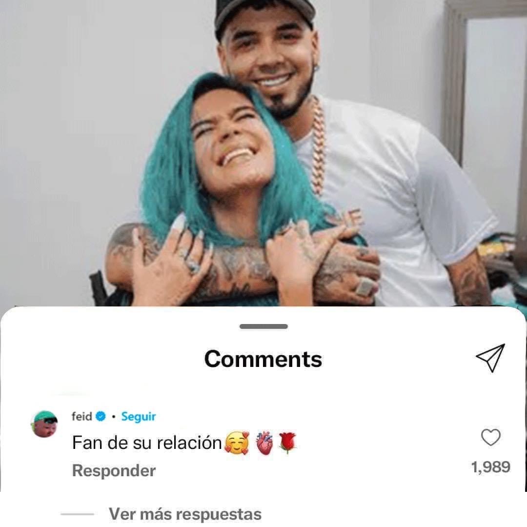 Anuel y Karol G no se salvaron del meme. Foto: especial 