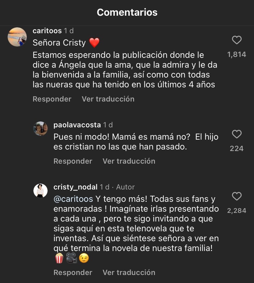 mama nodal defiende en comentario 