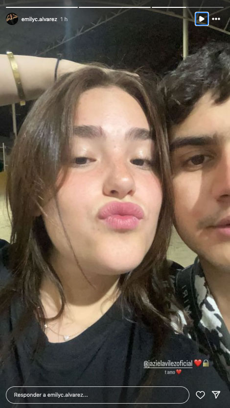 Está muy enamorada Foto: IG Emily Álvarez