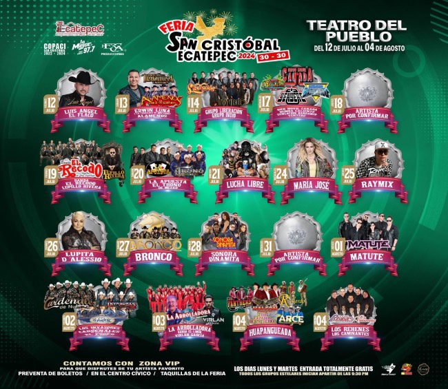 artistas confirmados feria
