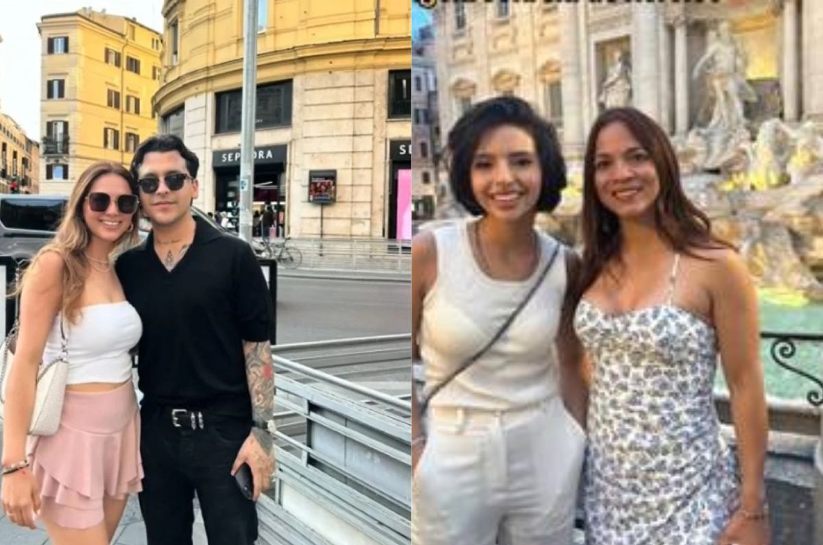 Nodal y Ángela en Italia