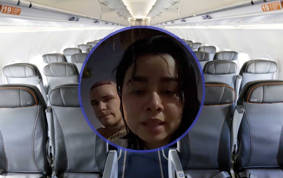 Bajan a influencers de un avión, por subir recién operados