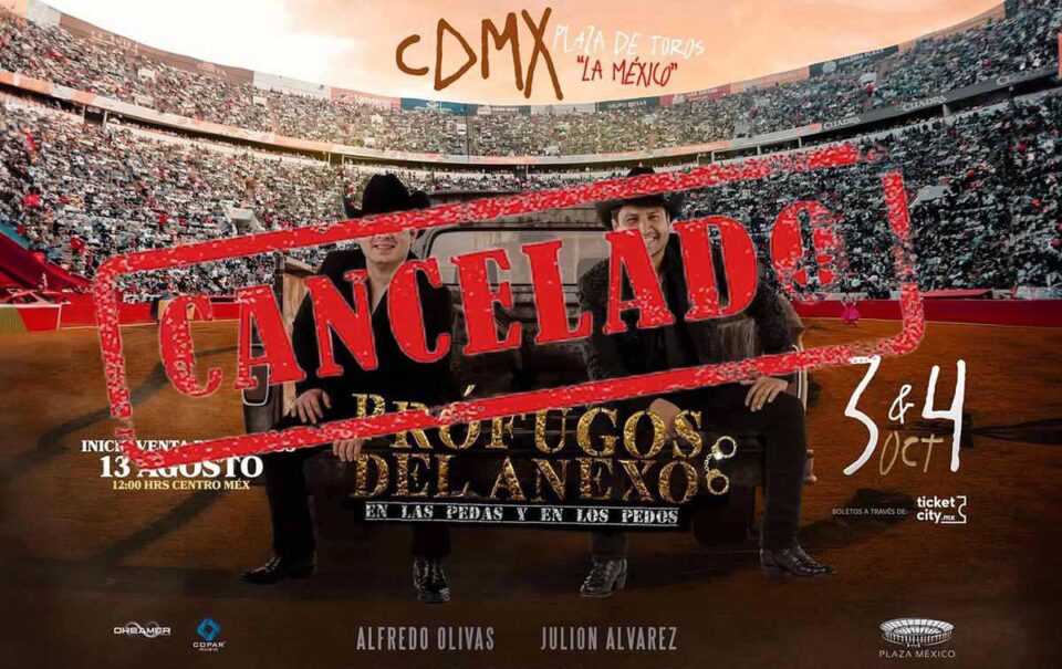 ¡Se cancela Prófugos del Anexo en la CDMX!