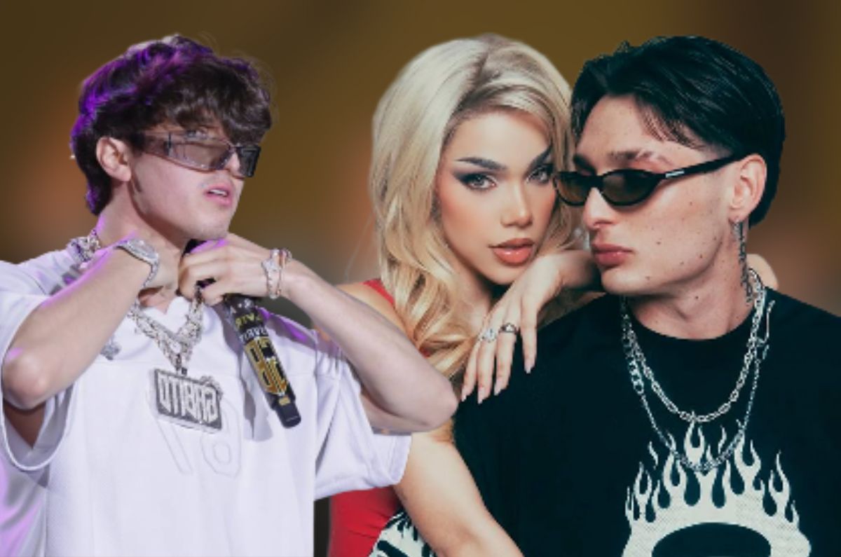 Peso Pluma y Gabito Ballesteros de pleito por Kenia Os