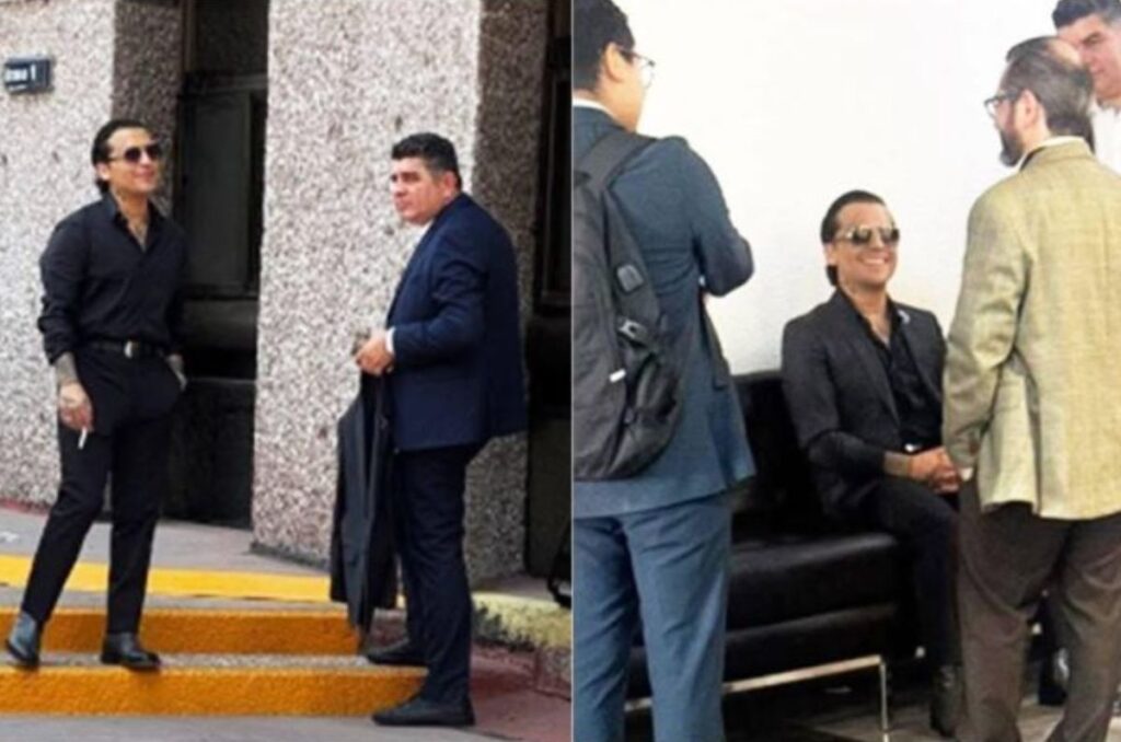 Christian Nodal en los juzgados