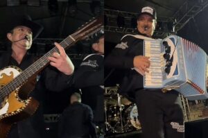 Ni la lluvia detiene a Los Alegres del Barranco: tocan para sus fans bajo la tormenta (VIDEO)