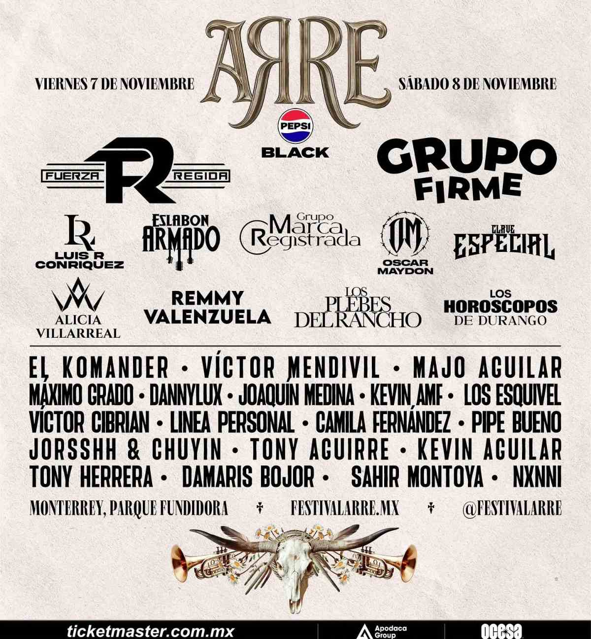 cartel festival arre 2025 artistas
