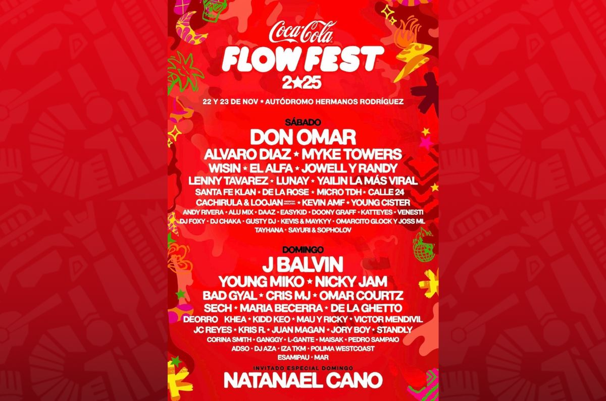 coca cola flow fest 2025 line up cartel