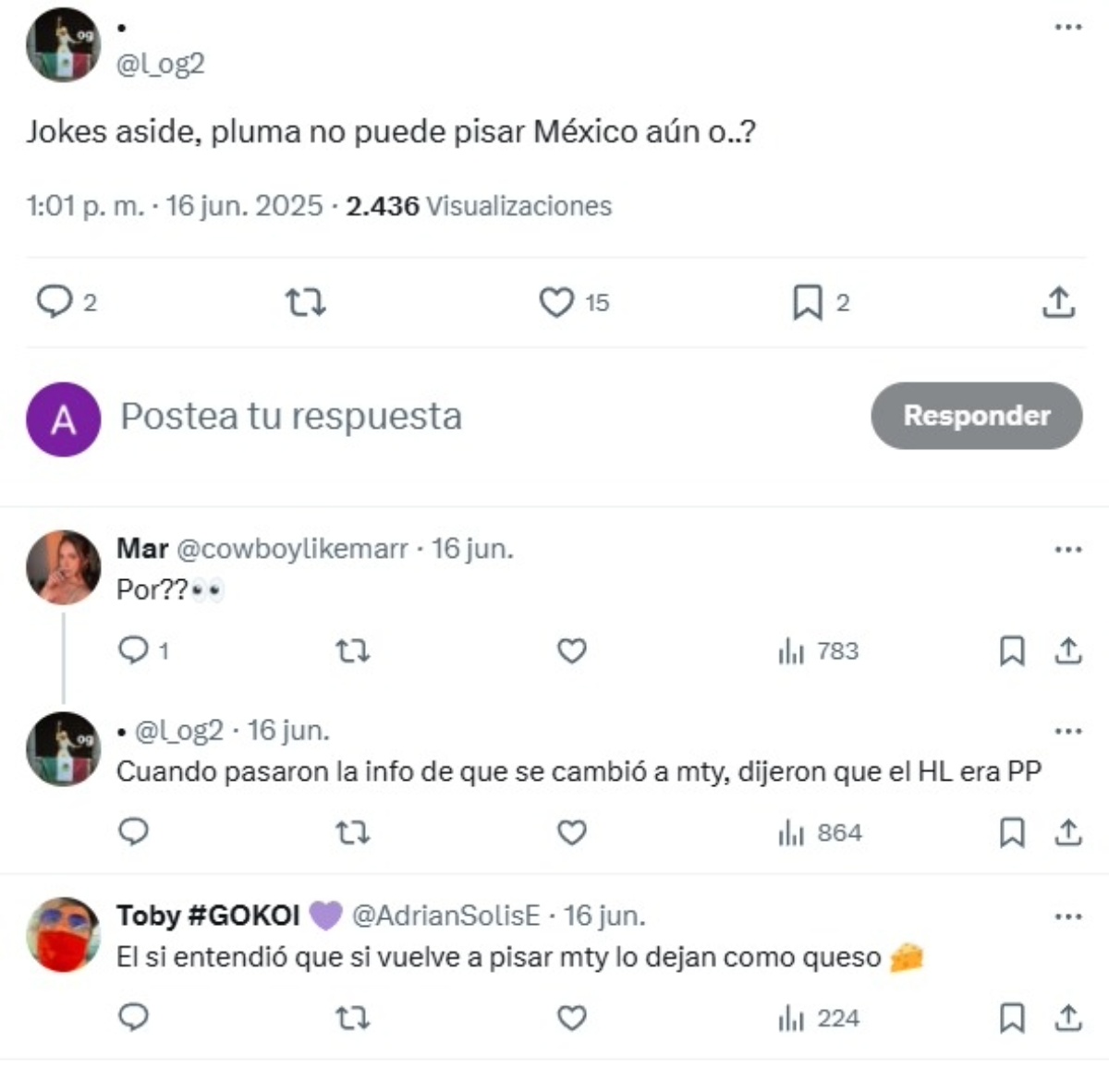 por que peso pluma no regresa festival arre 2025