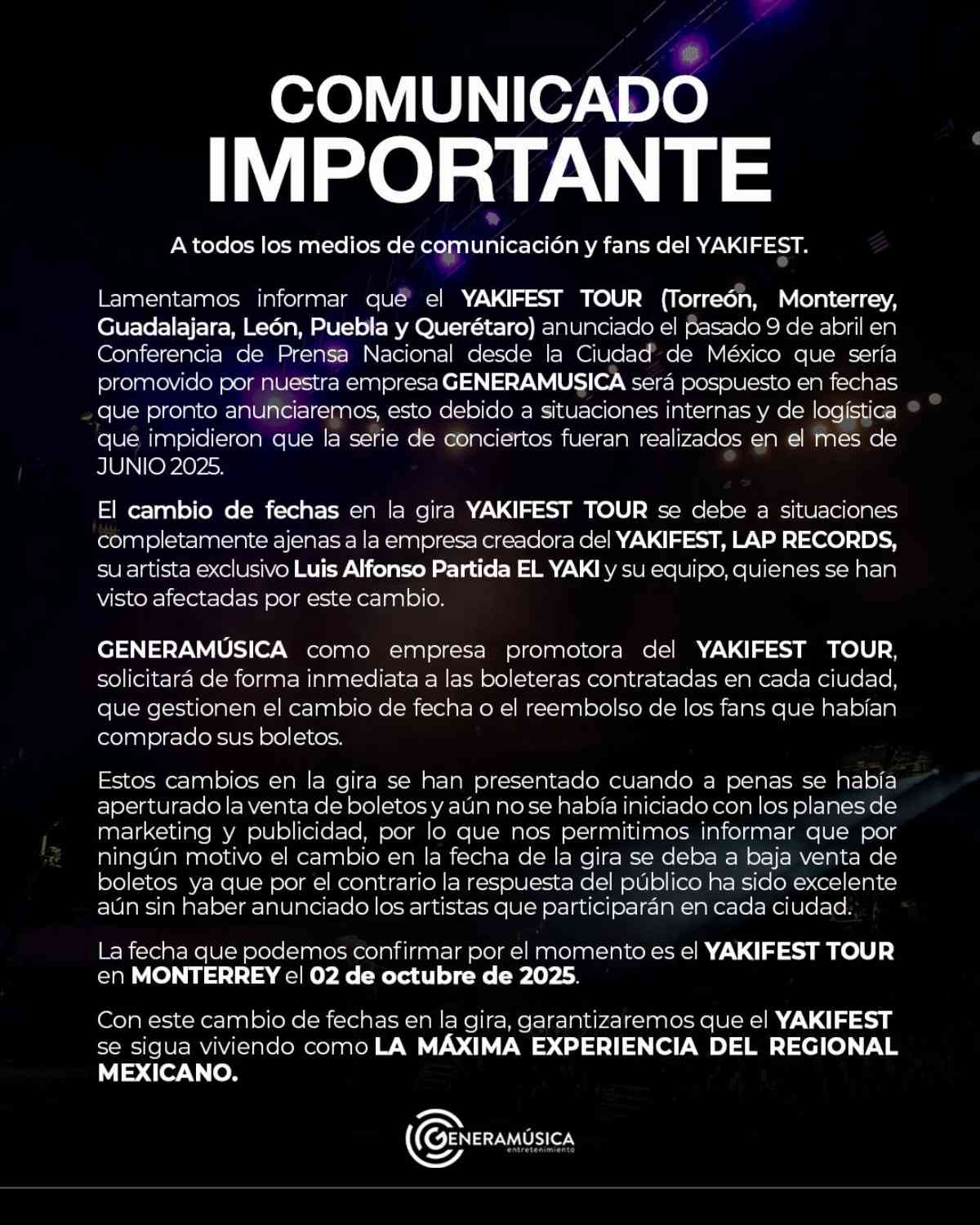 yakifest tour cancelado nuevas fechas.jpg