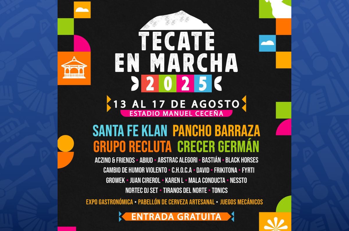 cartelera tecate en marcha 2025