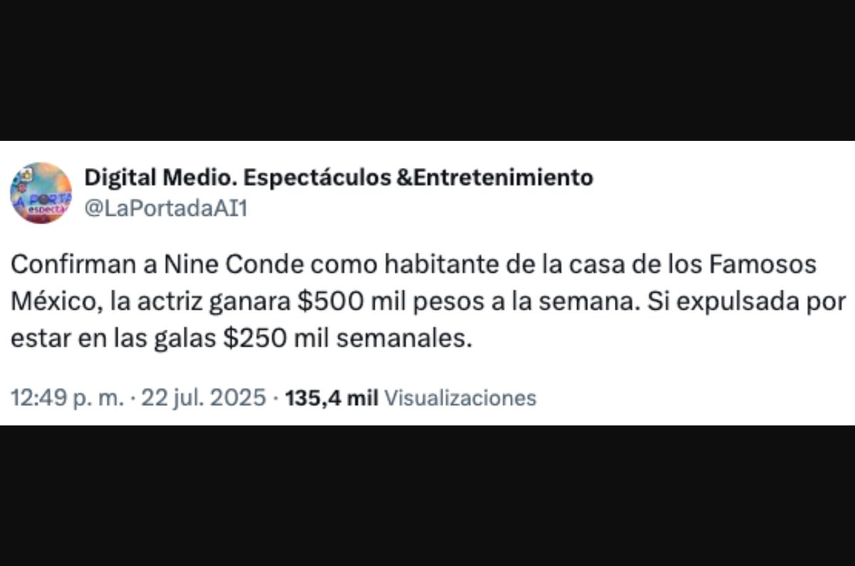 ninel conde sueldo la casa de los famosos 2025
