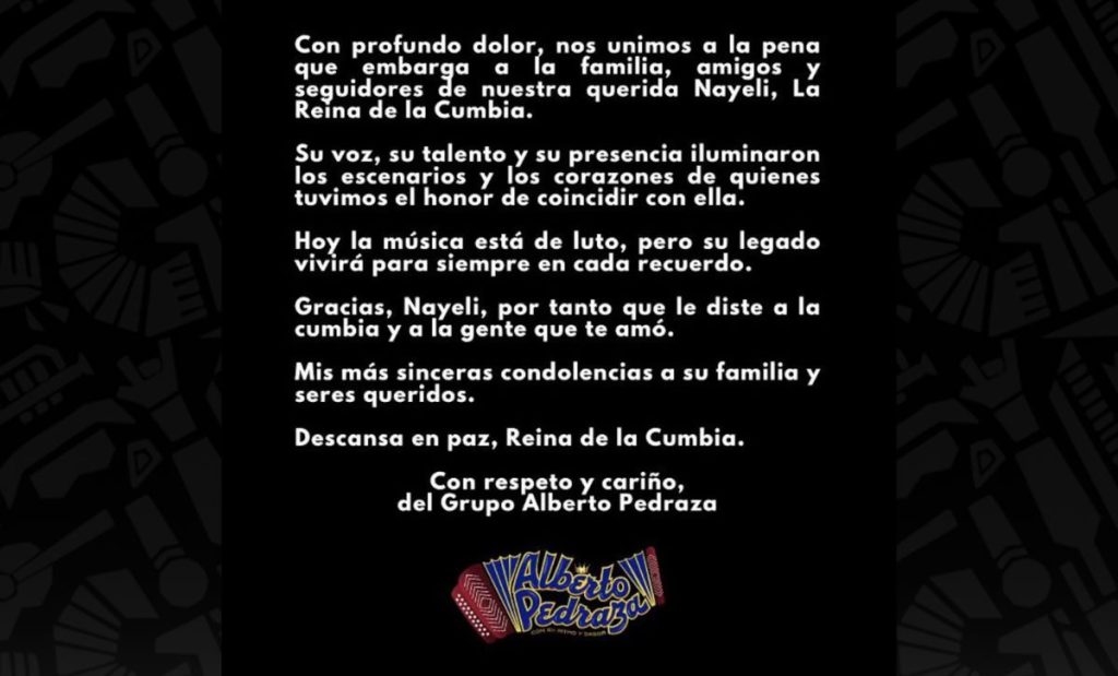 Despedida a Nayeli la reina de la cumbia