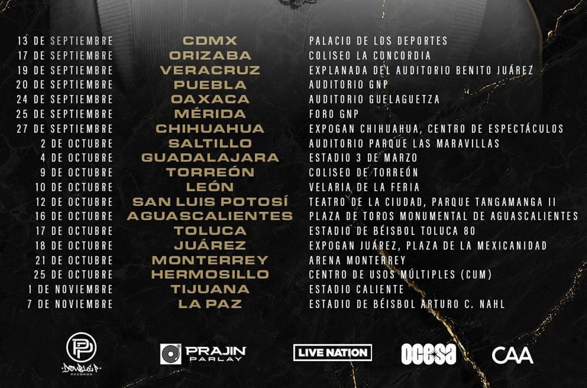 fechas tito double p ay mama tour 2025