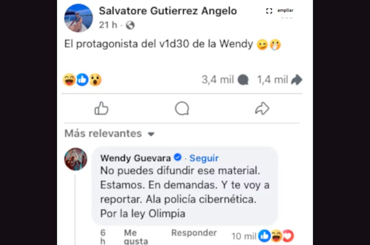 video wendy guevara ley olimpia