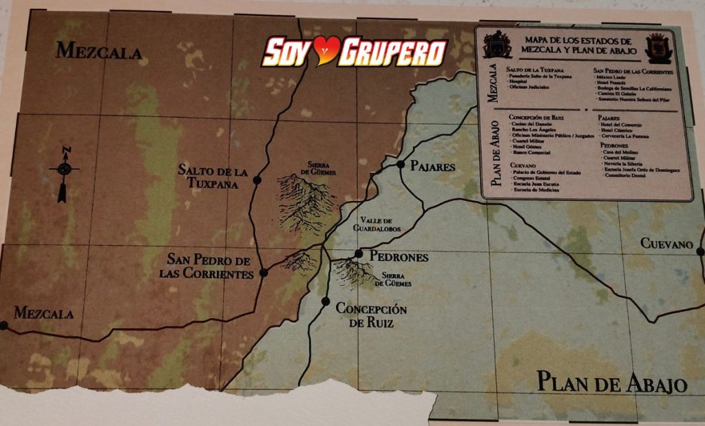 las muertas plan de abajo mapa