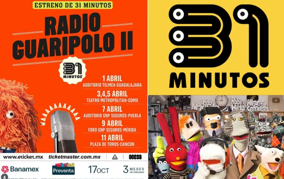 31 Minutos en México: Fechas, ciudades, precio de boletos y más