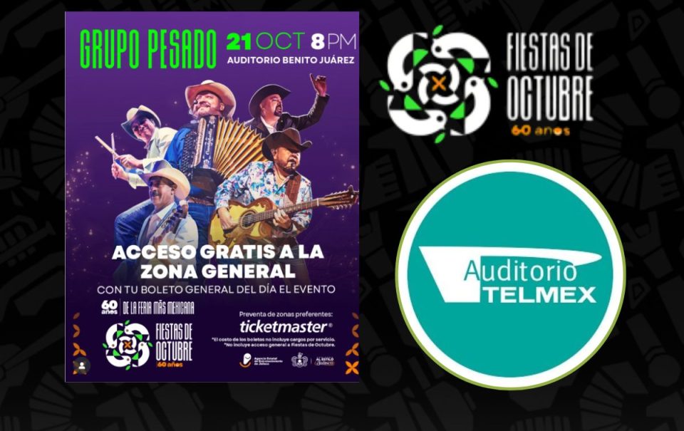 ¿Cuándo es el concierto de Grupo Pesado en Fiestas de Octubre 2025?