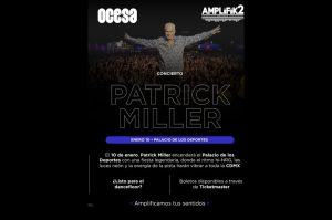 Patrick Miller regresa ala CDMX en 2026