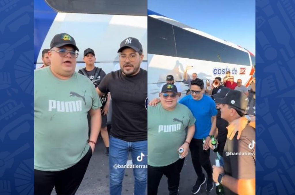 VIDEO: Tierra Sagrada y Pequeños Musical arman pachanga en bloqueo