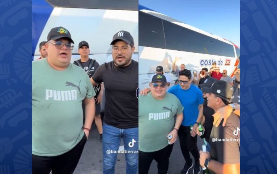 VIDEO: Tierra Sagrada y Pequeños Musical arman pachanga en bloqueo