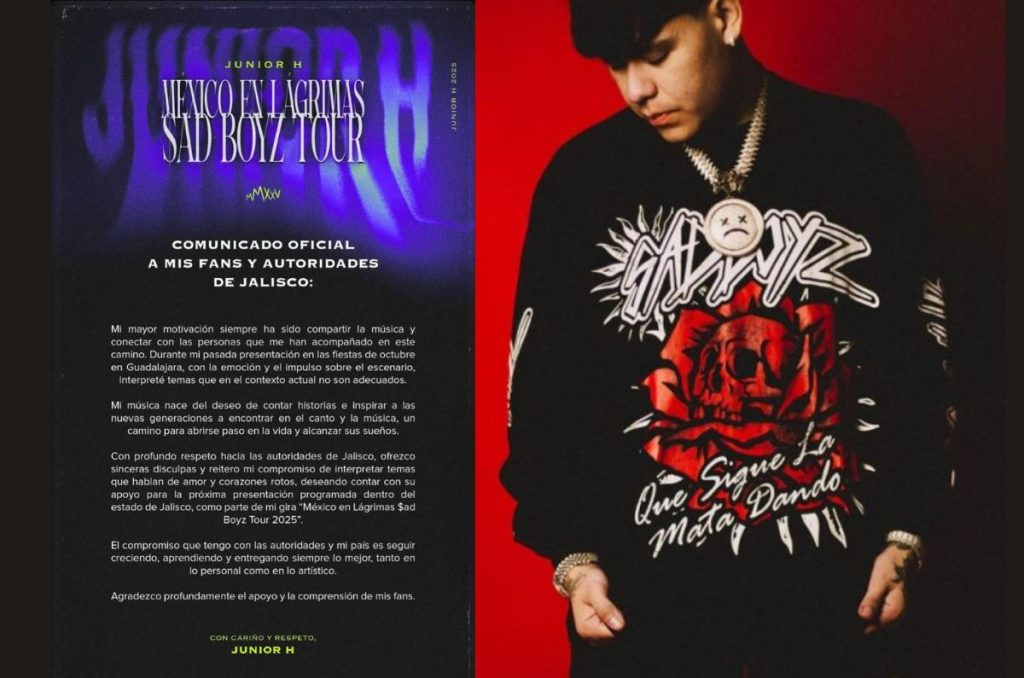 El comunicado de Junior H después de las fiestas de octubre