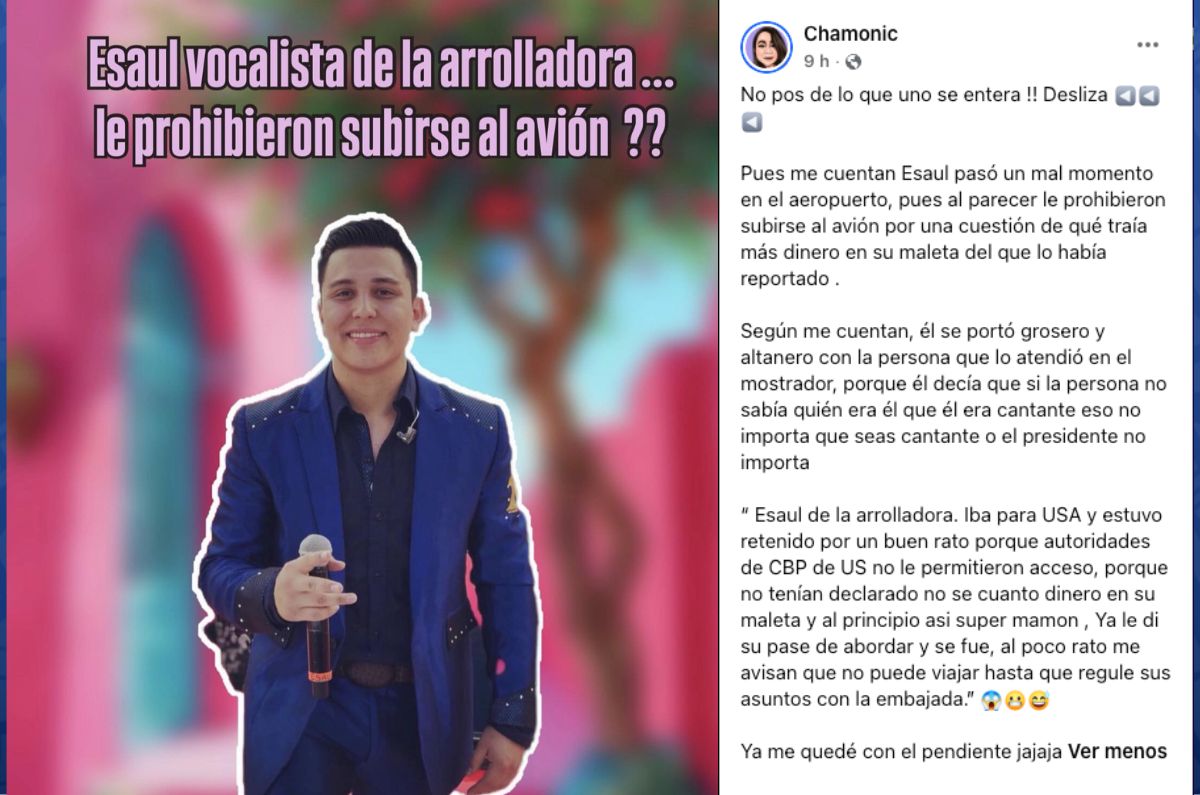 esaul garcia la arrolladora avion