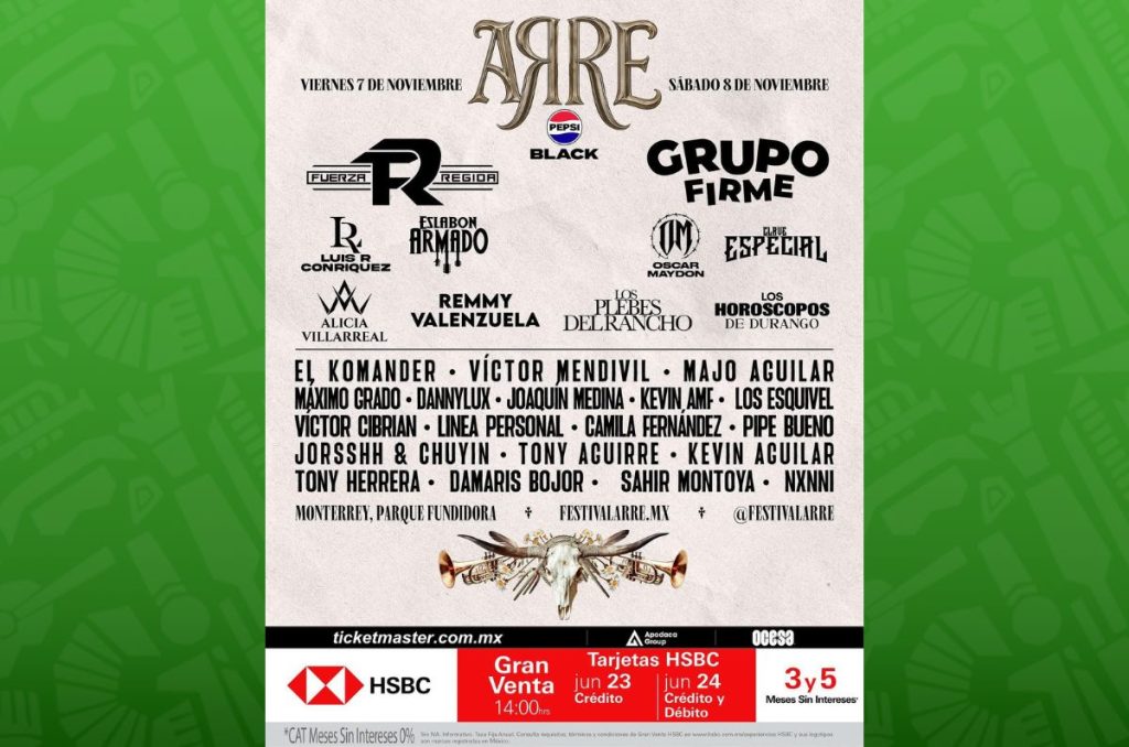 Foto: Facebook. Festival ARRE Cartel viernes
