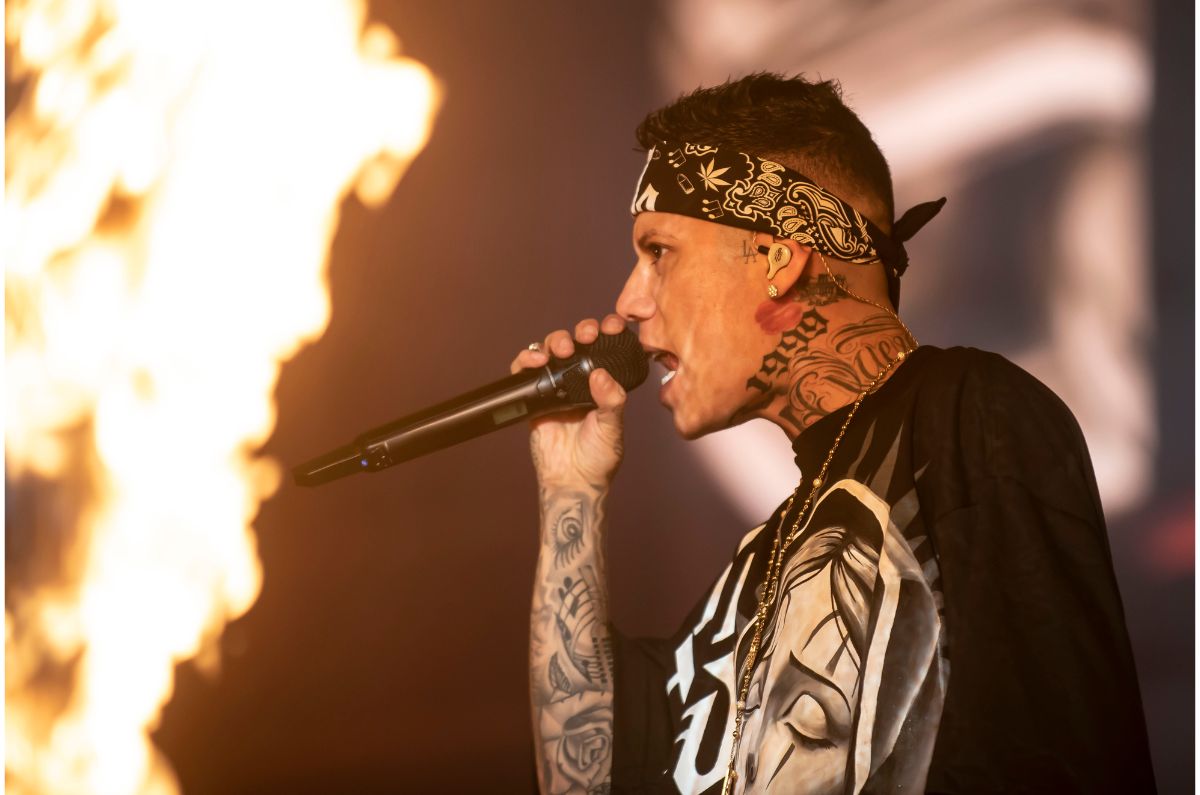 Foto: Especial. Otra de las leyendas actuales del rap mexicano, Santa Fe Klan, rompió la noche con sus barras