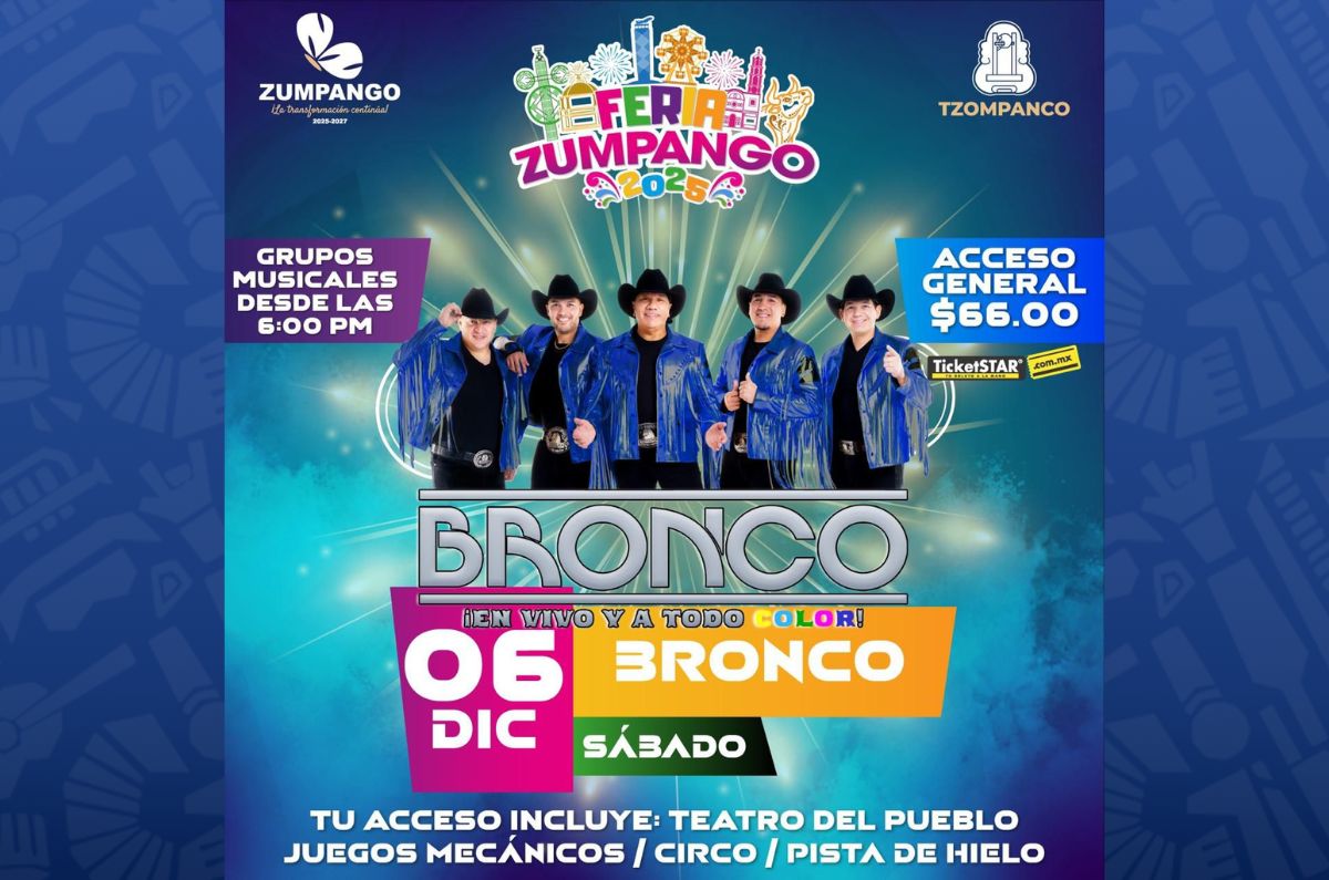 boletos feria zumpango 2025 bronco