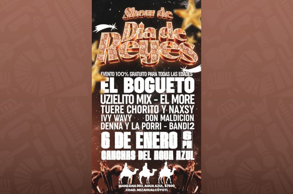 el bogueto día de reyes concierto gratis