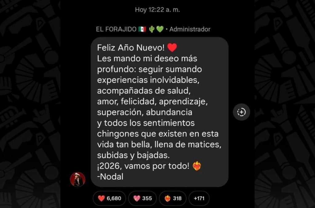 “Se siente injusto…”, los mensajes de Nodal y Ángela Aguilar para recibir este 2026 0