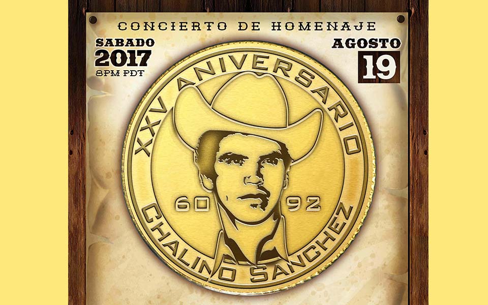 “RECORDANDO A CHALINO, XXV ANIVERSARIO” REUNIRÁ A UN GRAN ELENCO