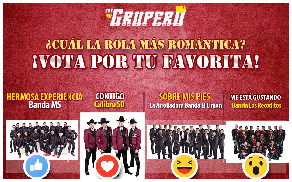 ¿CUÁL ES LA ROLA MÁS ROMÁNTICA?, ¡VOTA POR TU FAVORITA!