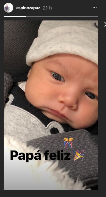 Espinoza Paz de nuevo es papá