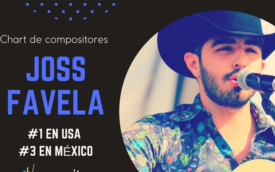 JOSS FAVELA EN EL TOP CHART DE COMPOSITORES