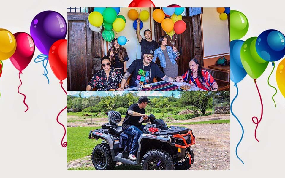 PEPE AGUILAR FESTEJA CUMPLE JUNTO A SUS REGALOS DE VIDA