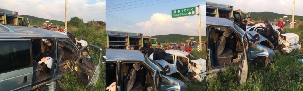 TOÑO LIZÁRRAGA Y SU BANDA ENVUELTOS EN APARATOSO ACCIDENTE