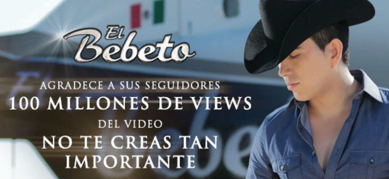 El Bebeto Alcanza Más de 100 Millones de Views en VEVO