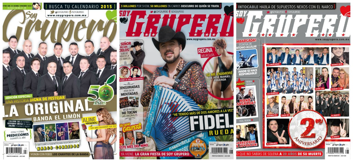 Las 12 portadas del 2015 de #SoyGrupero