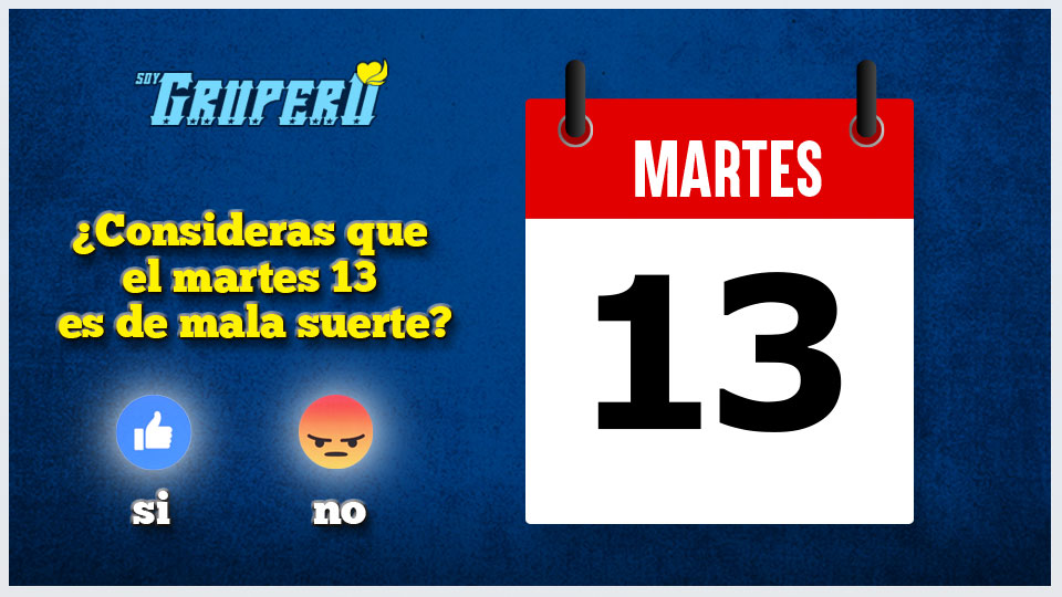 ¿CONSIDERAS QUE EL MARTES 13 ES DE MALA SUERTE?