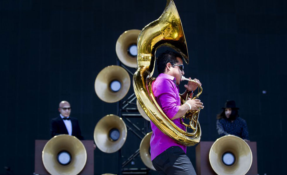 Celso Piña y Nortec: Bostich + Fussible en el monumento a la Revolución